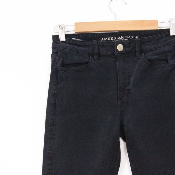 *American Eagle Black Super Stretch Skinny Jeans - Picture 5 of 13